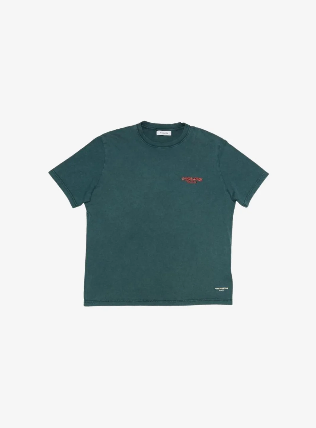 Numeri Archivio T-Shirt Deep Teal Green Red