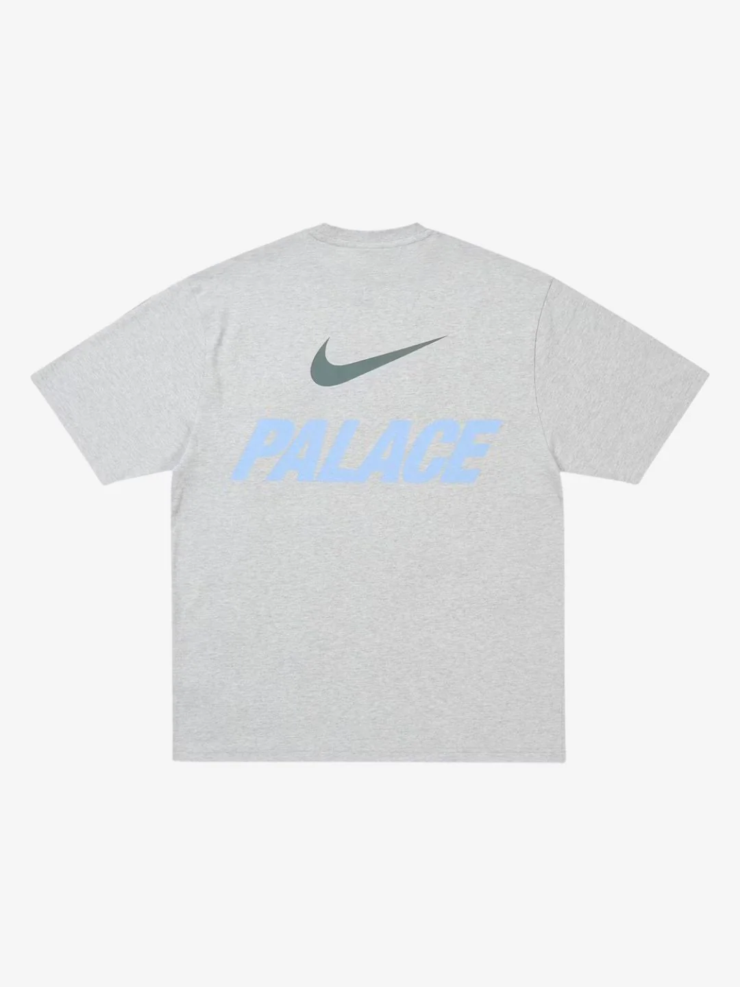 Palace x Nike Font Swoosh T-Shirt Grey Marl