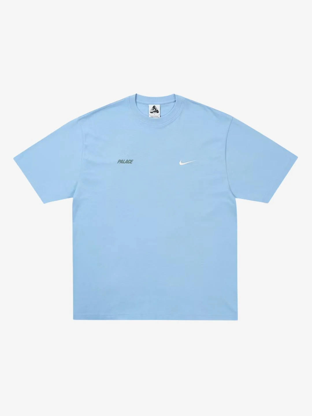 Palace x Nike Font Swoosh T-Shirt Sky Blue - Image 2