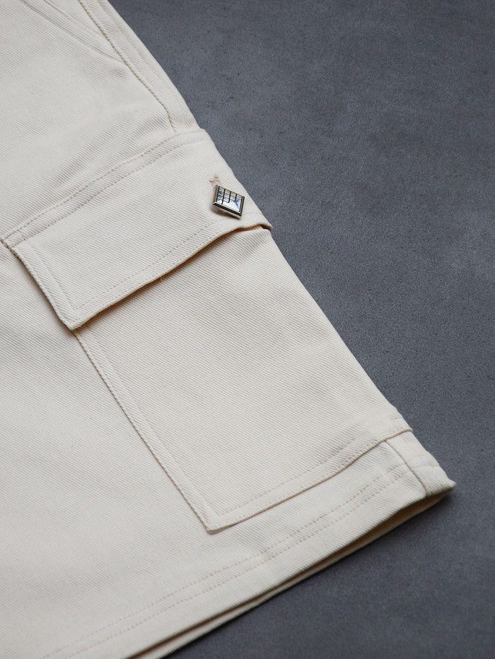 Pantalón Cargo Shorts Beige - Image 3