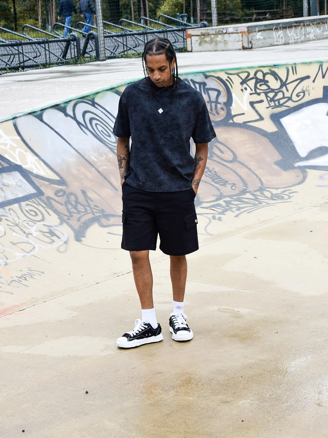 Pantalón Distressed Stone Washed T-Shirt Black - Image 10