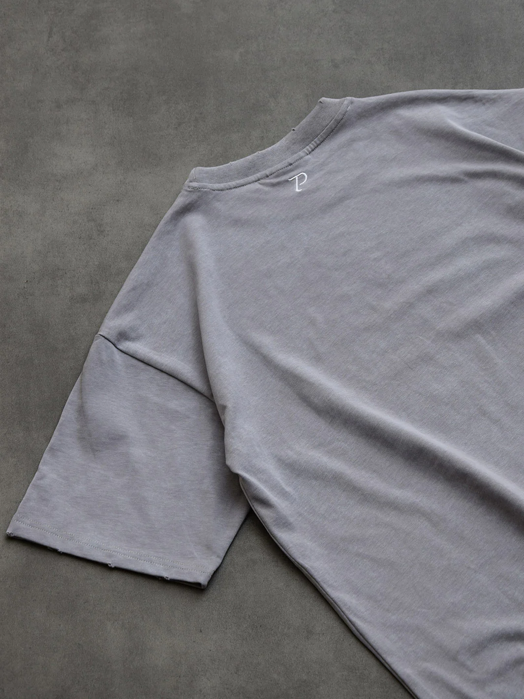 Pantalón Distressed Stone Washed T-Shirt Light Grey - Image 8