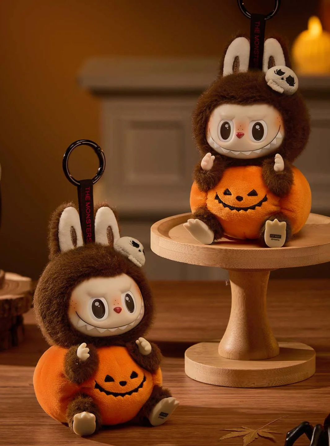 Pop Mart Labubu Happy Halloween Party Series-Sitting Pumpkin Vinyl Plush Pendant 1 of 1 - Image 6