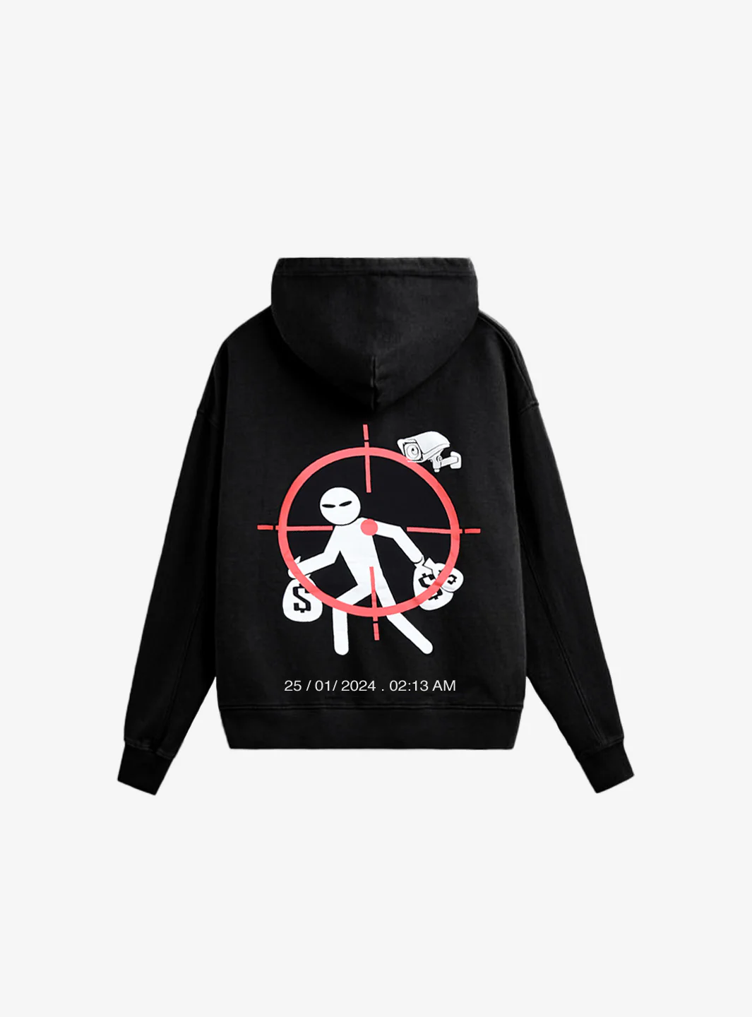 ResellZone Robbery Vision Black Hoodie - Image 2
