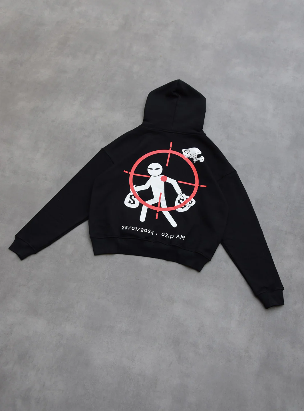 ResellZone Robbery Vision Black Hoodie - Image 4
