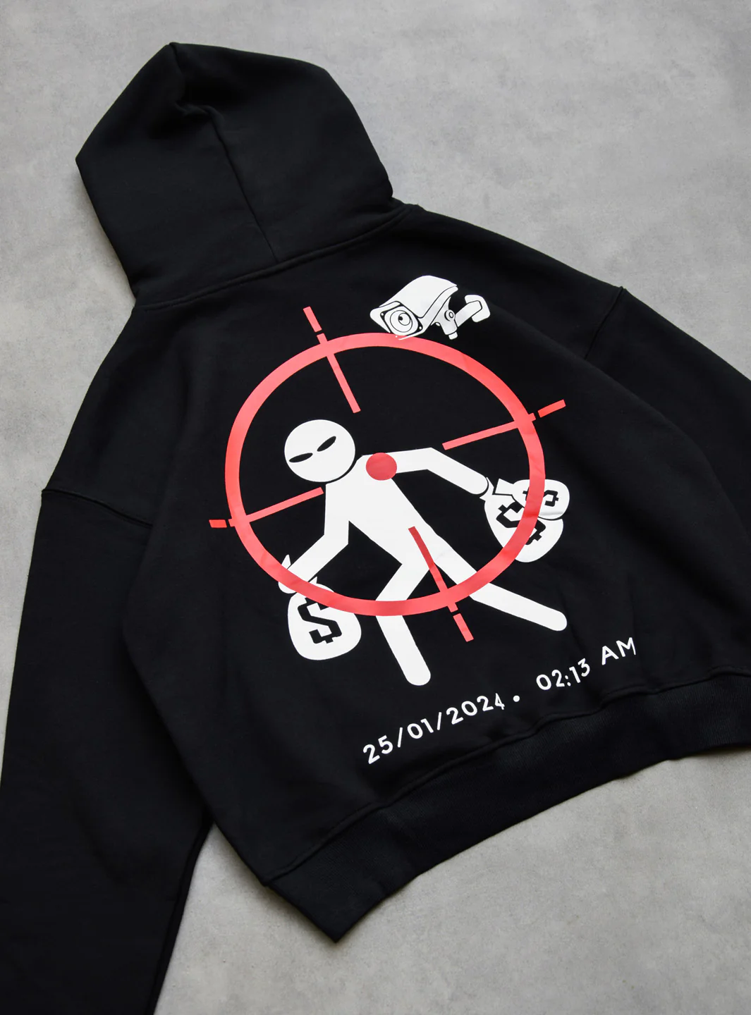 ResellZone Robbery Vision Black Hoodie - Image 6