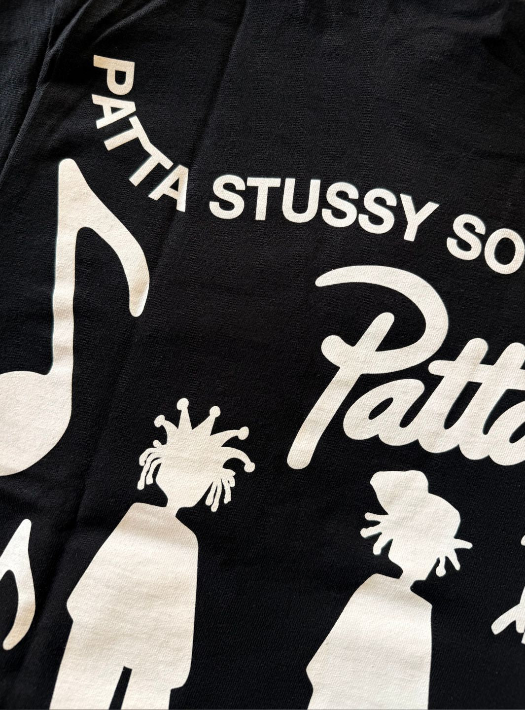 Stussy x Patta Sound Connection T-Shirt Black - Image 6