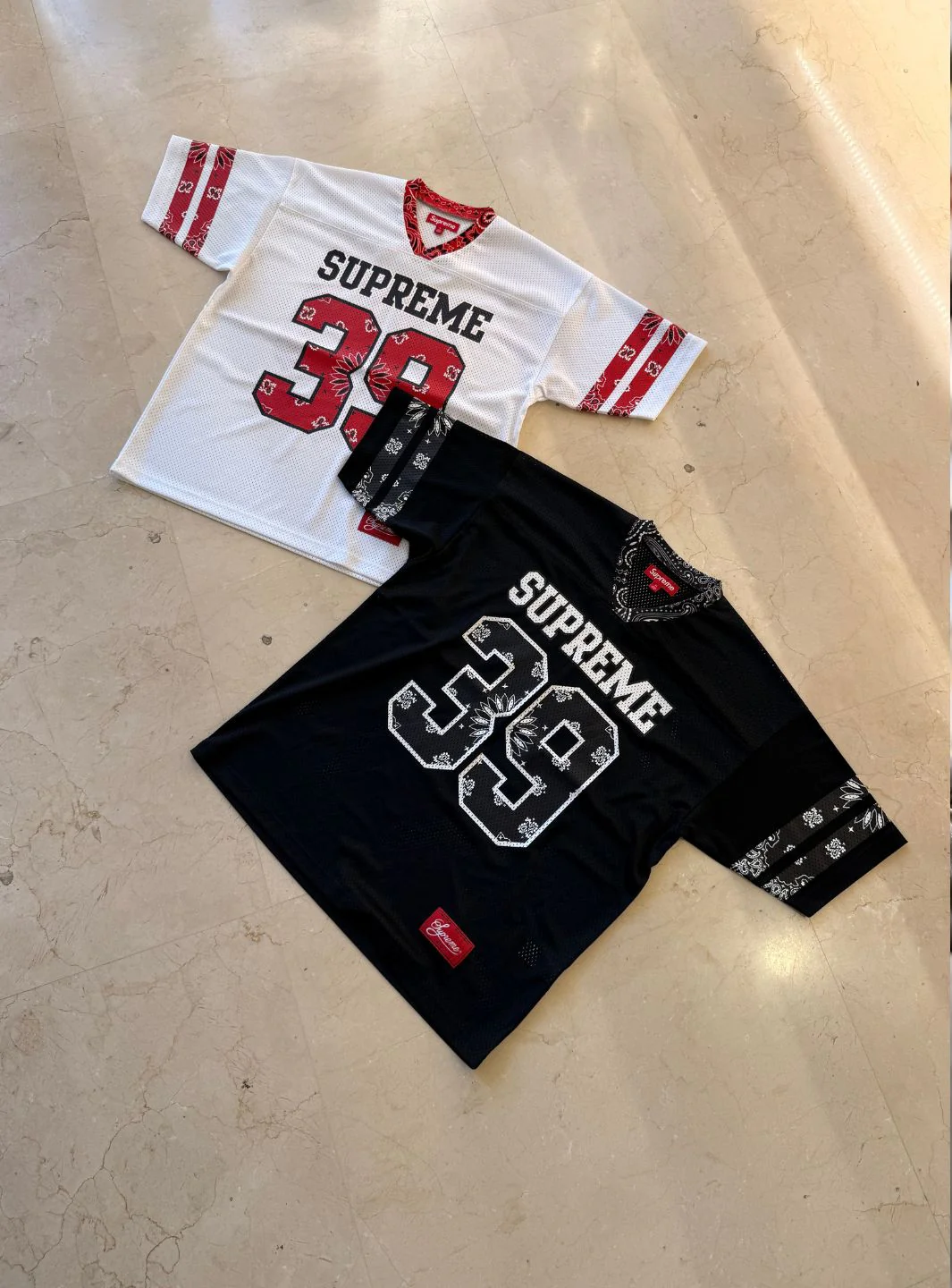 Supreme Bandana Football Jersey Black - Image 10