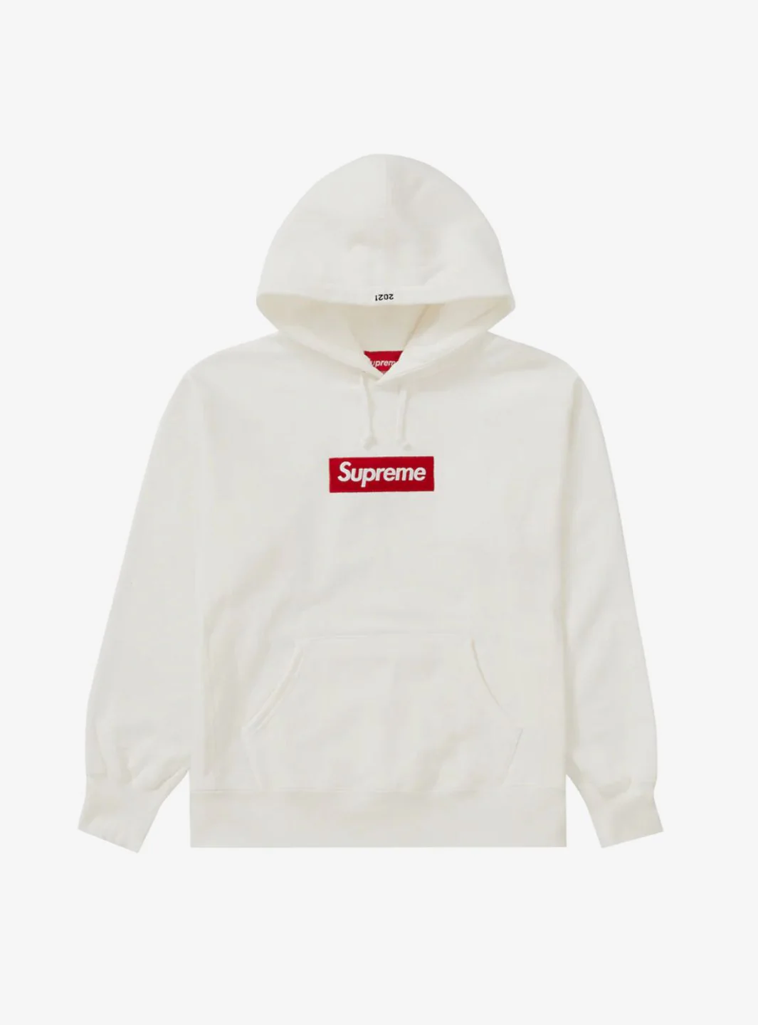 Supreme Box Logo Hooded Sweatshirt White (FW21)