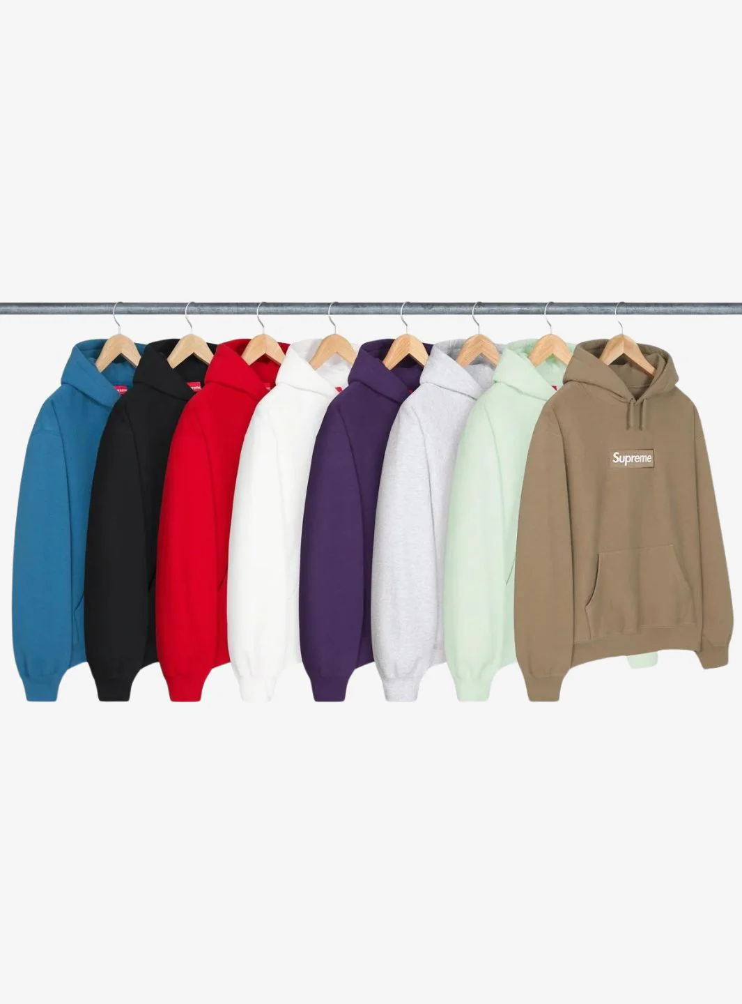 Supreme Box Logo Hooded Sweatshirt White (FW23) - Image 2