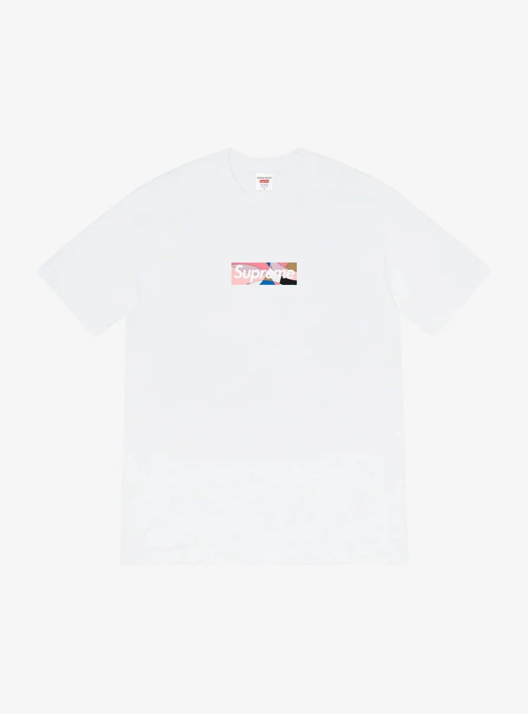 Supreme Emilio Pucci Box Logo T-Shirt White/Dusty Pink