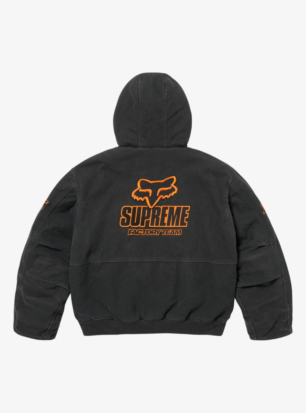 Supreme Fox Racing Hooded Work Jacket Black - Image 3