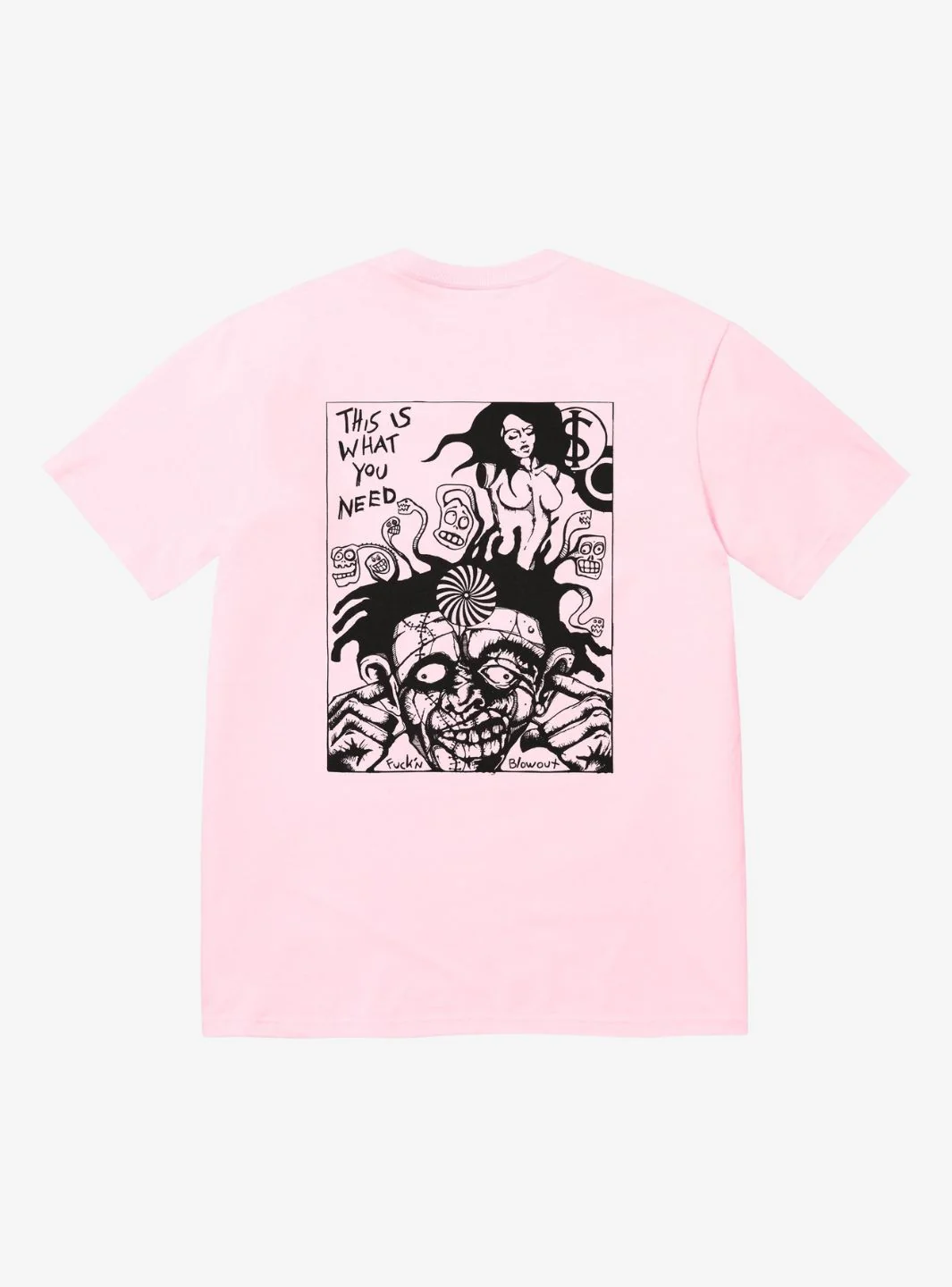 Supreme Fuckin Blowout T-Shirt Light Pink - Image 2