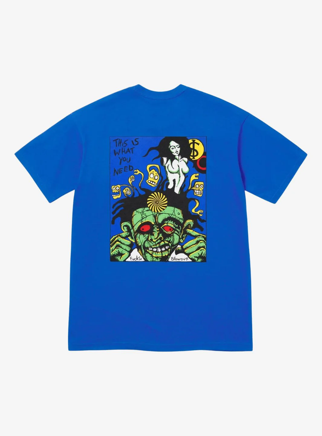 Supreme Fuckin Blowout T-Shirt Royal - Image 2