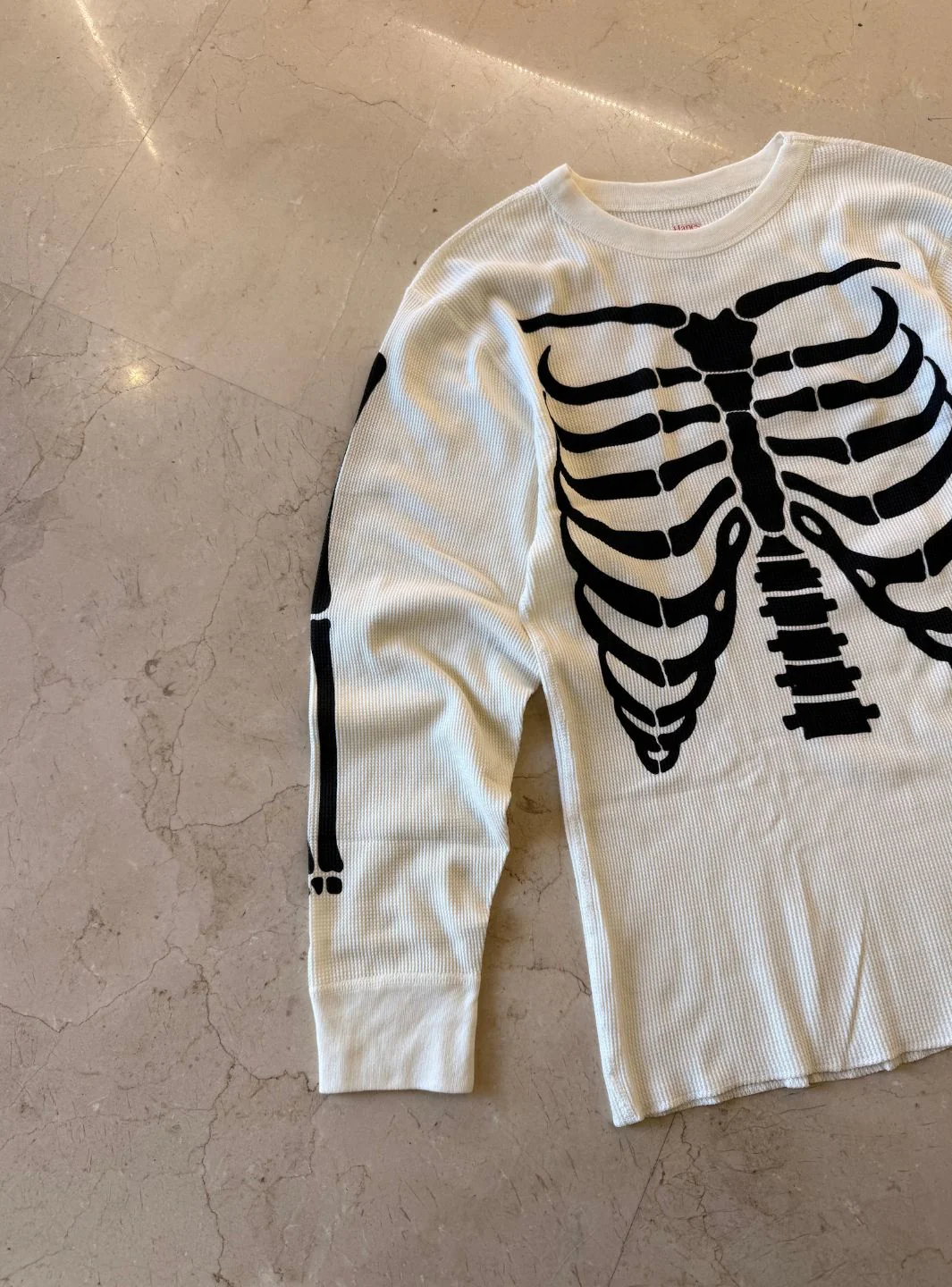 Supreme Hanes Bones Thermal Crew White (FW25) - Image 3