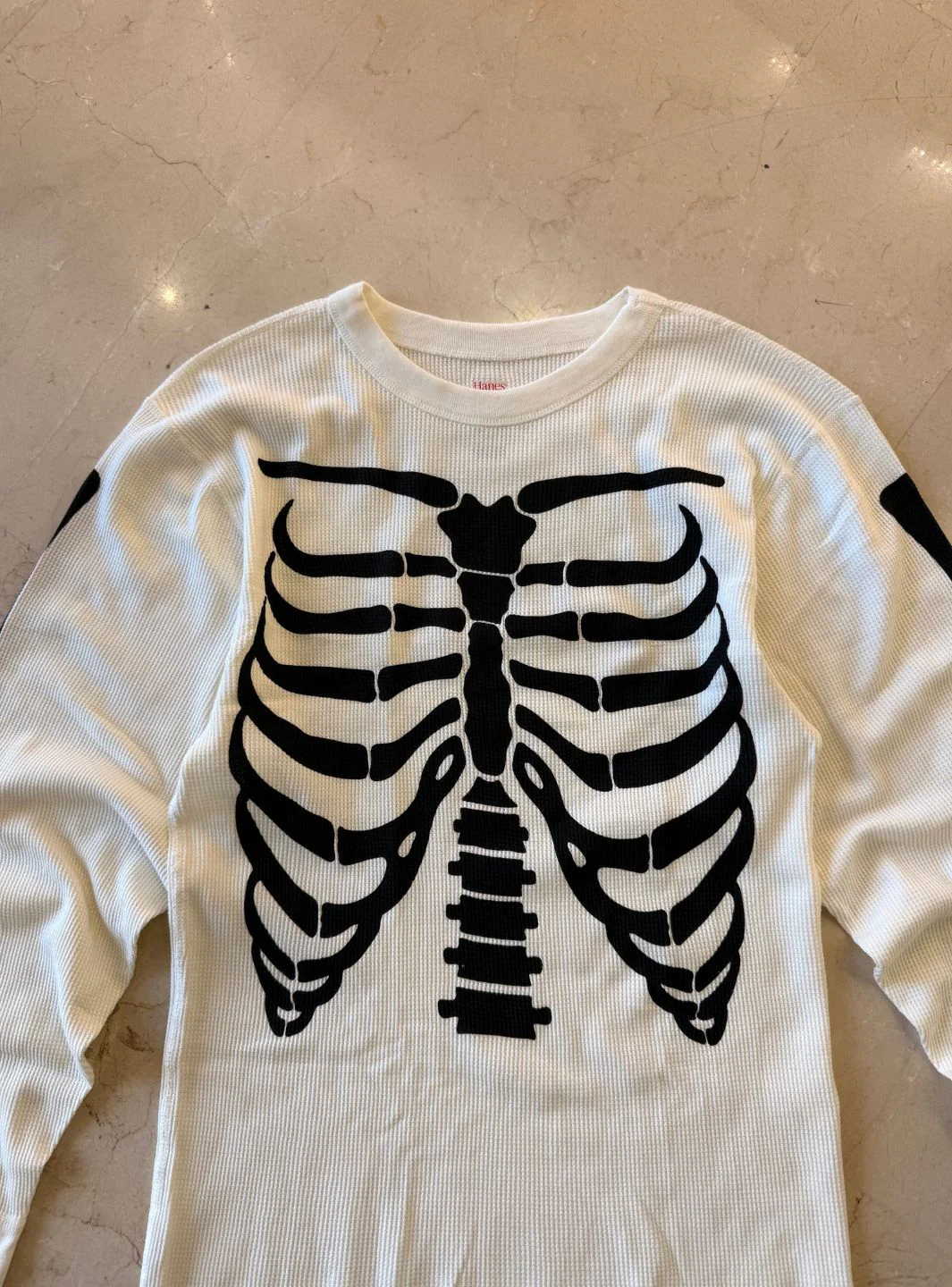 Supreme Hanes Bones Thermal Crew White (FW25) - Image 4