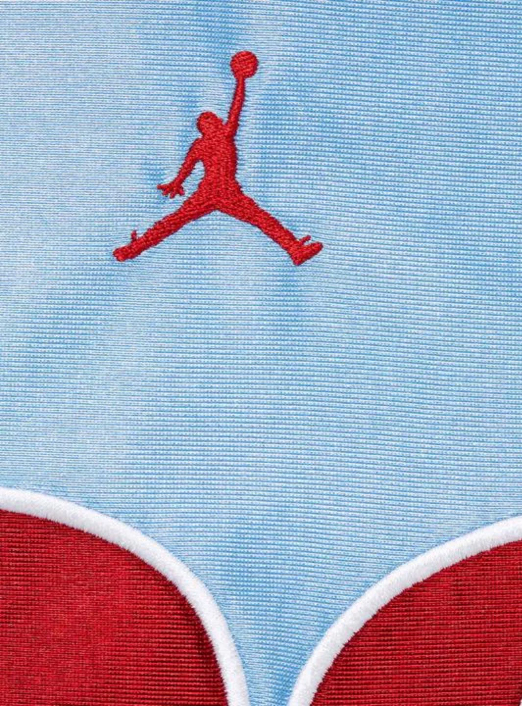 Supreme Jordan Warm Up Jersey Light Blue - Image 3