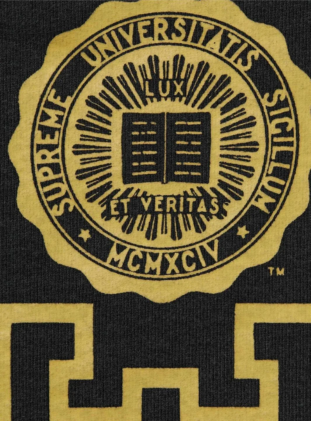 Supreme Knowledge Reigns Zip Up Hooded Sweatshirt Black - Image 3