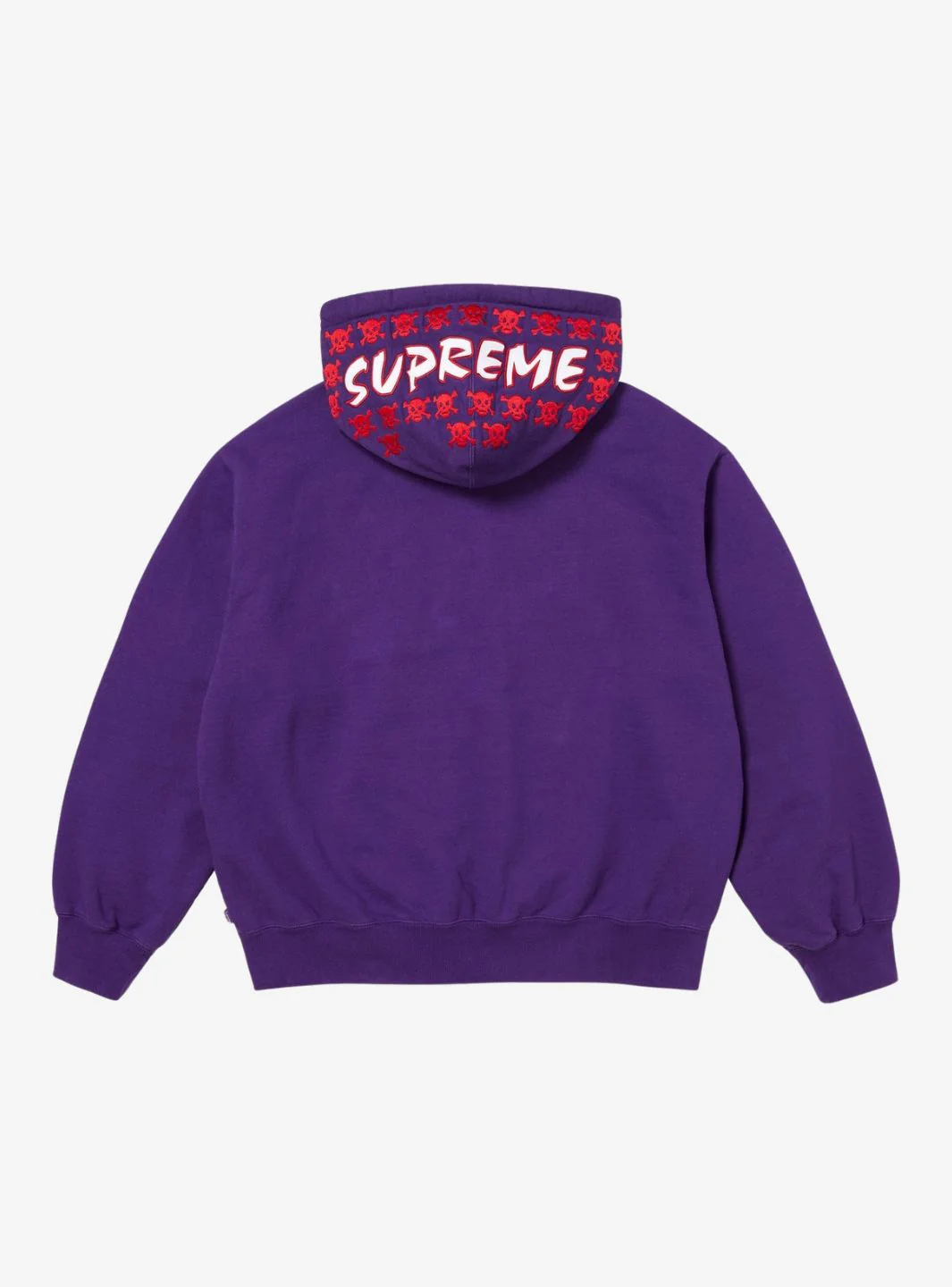 Supreme League Champs Zip Up Hooded Sweatshirt Purple - Image 2