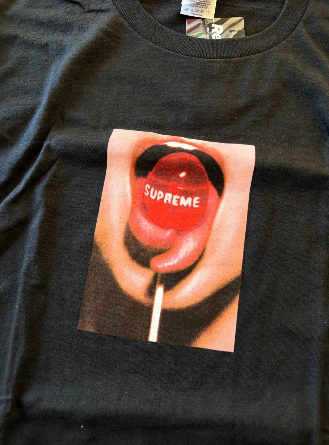 Supreme Lollipop T-Shirt Black - Image 4