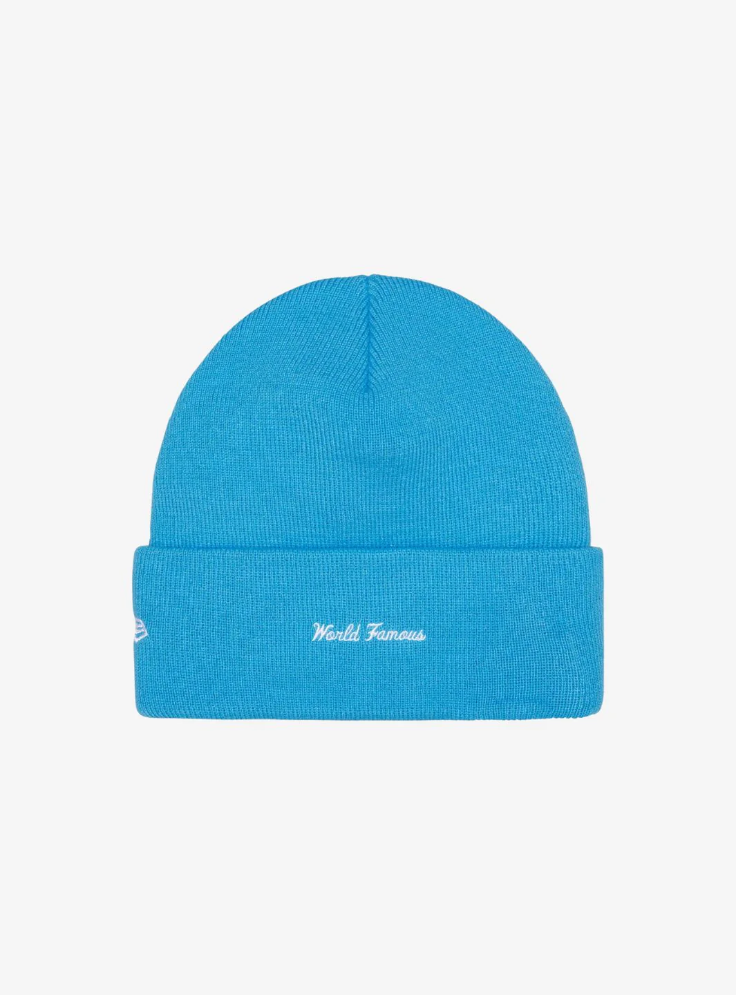Supreme New Era Box Logo Beanie Cyan (FW25) - Image 2
