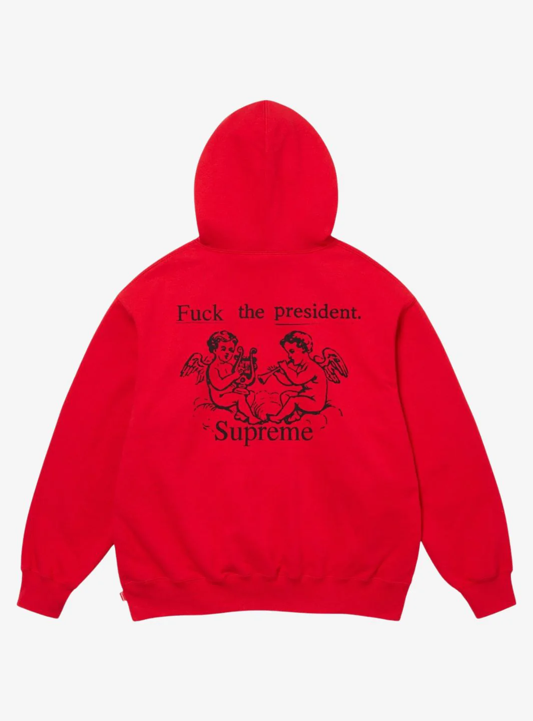 Supreme President Hooded Sweatshirt Red - Image 2