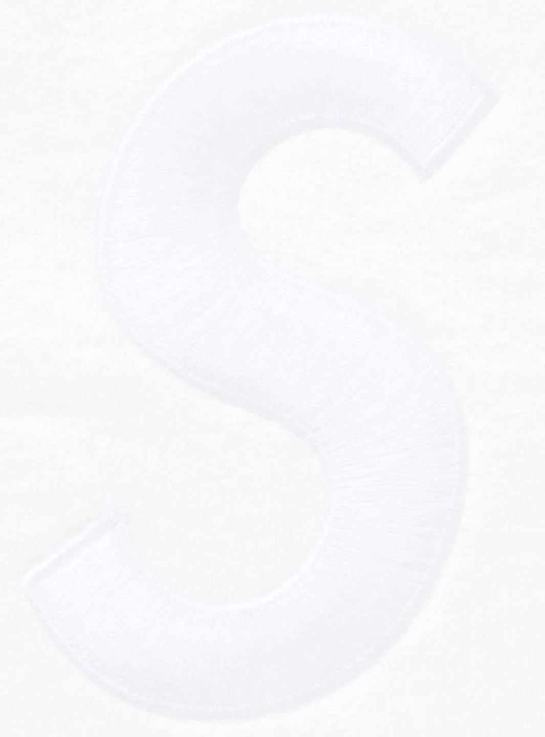 Supreme S Logo Zip Up Hooded Sweatshirt White (FW25) - Image 2