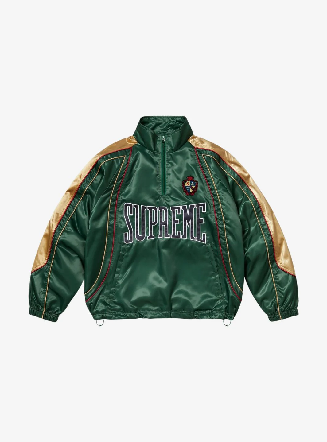 Supreme Satin Piping Pullover Green