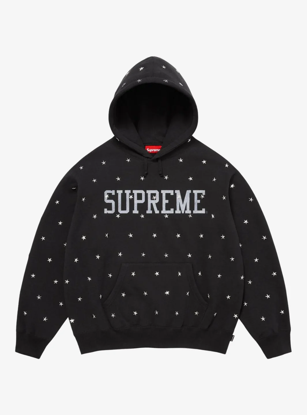 Supreme Stars Studded Hooded Sweatshirt Black