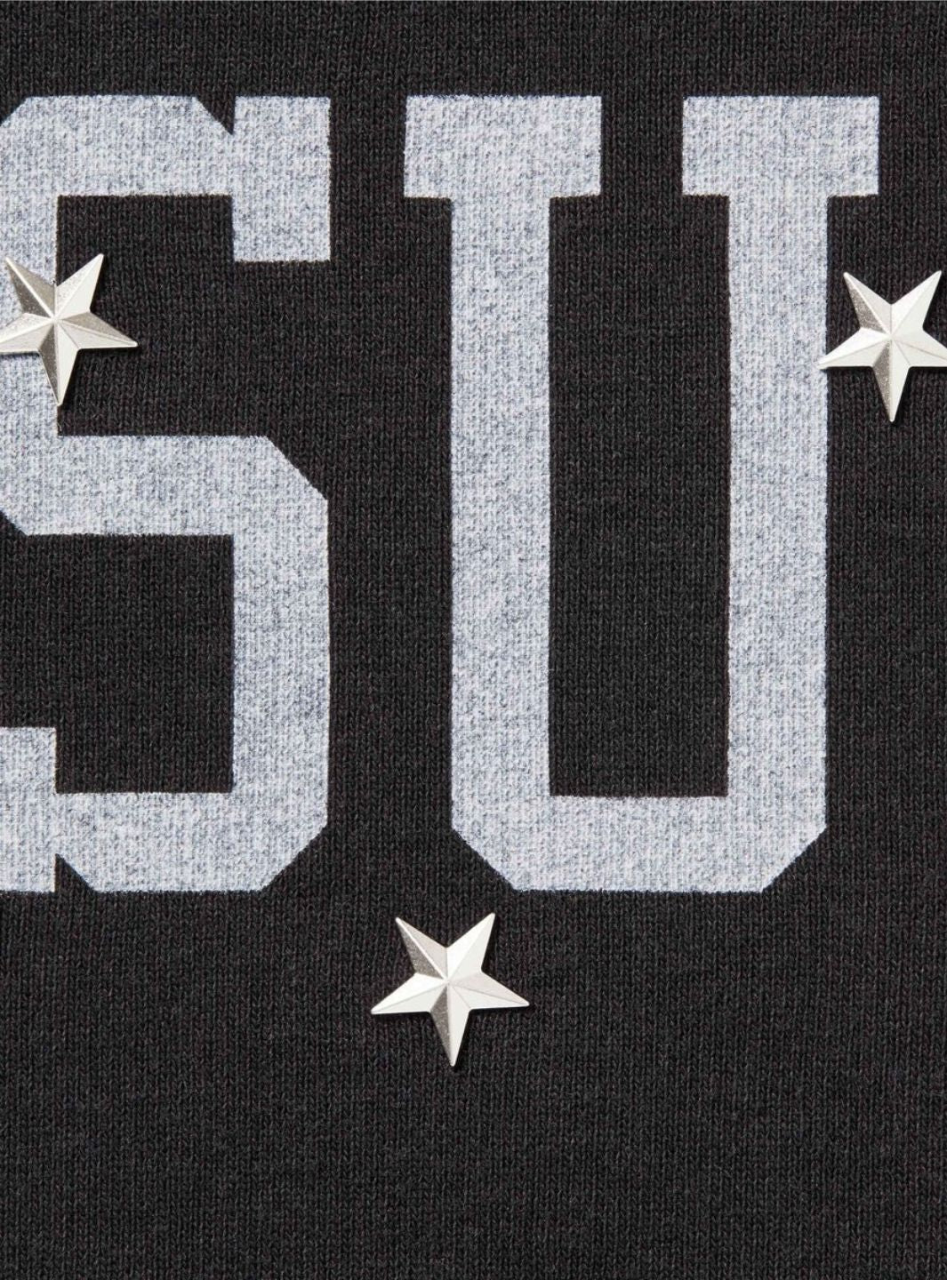 Supreme Stars Studded Hooded Sweatshirt Black - Image 2
