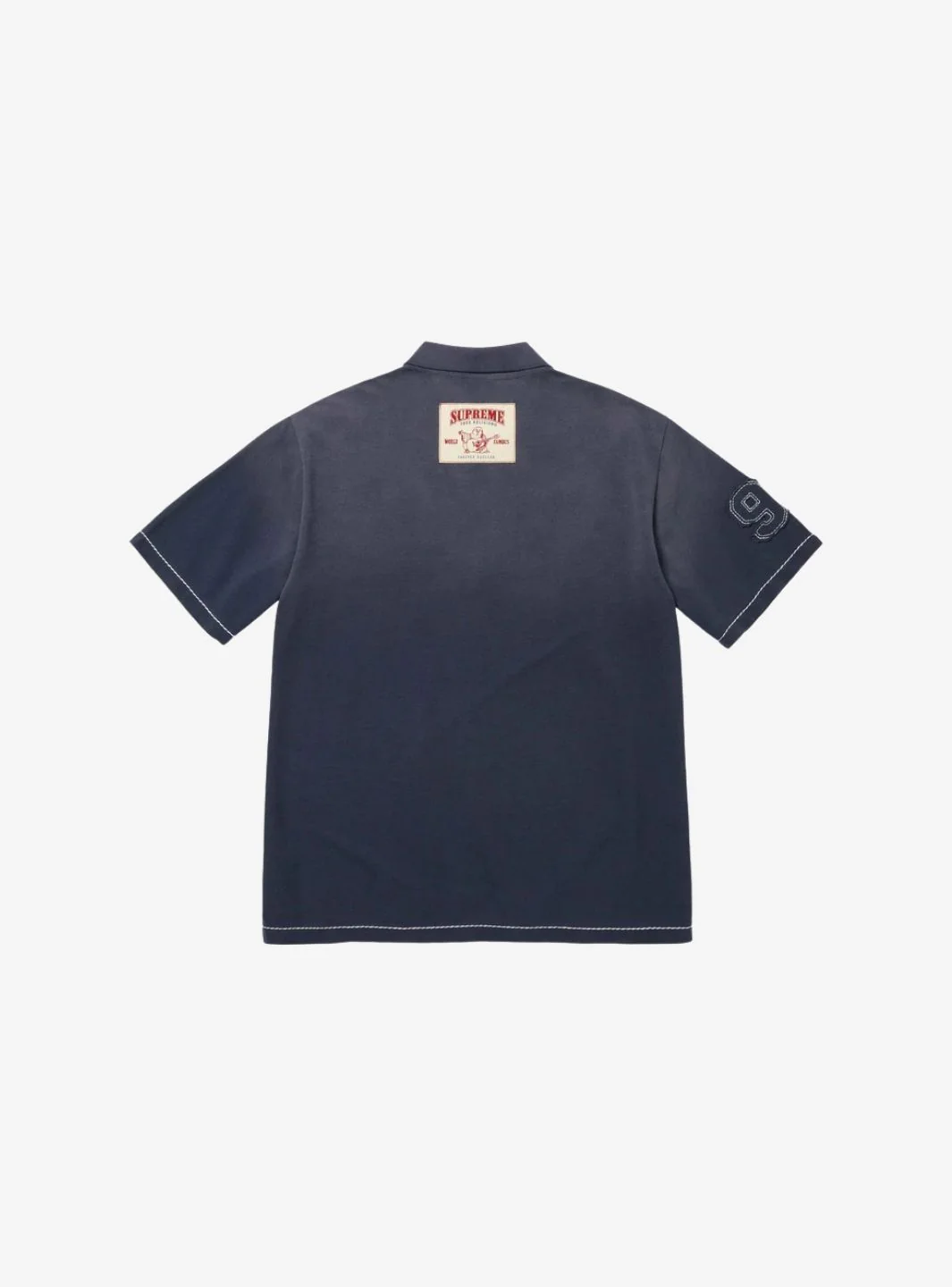 Supreme True Religion Applique Polo Navy - Image 2