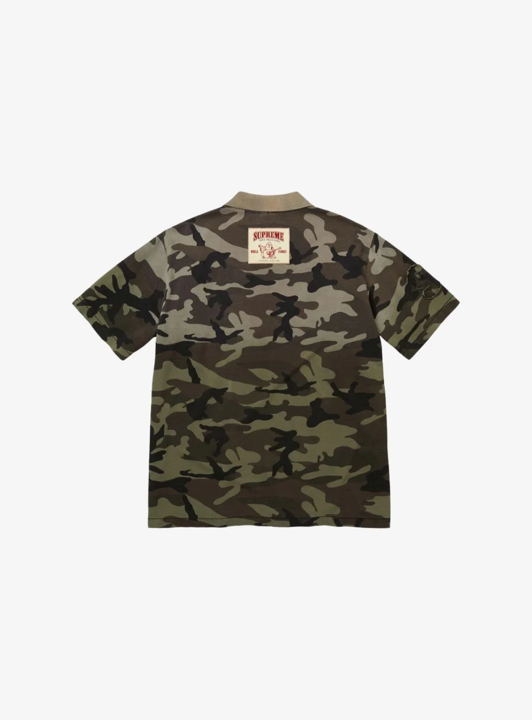 Supreme True Religion Applique Polo Olive Camo - Image 2