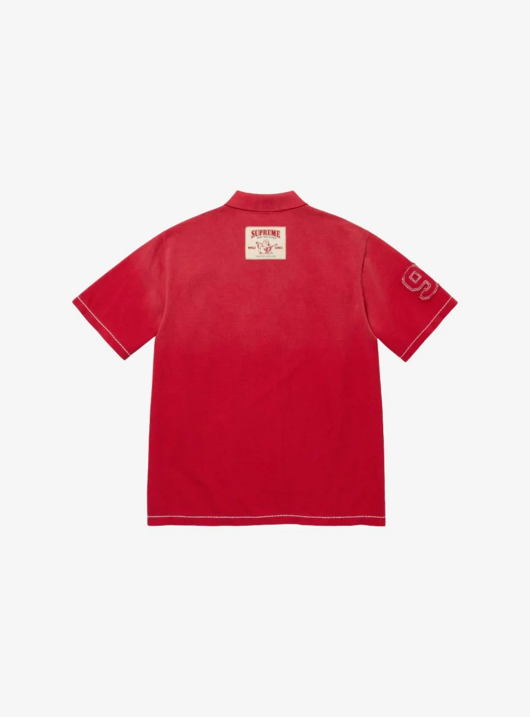 Supreme True Religion Applique Polo Red - Image 2