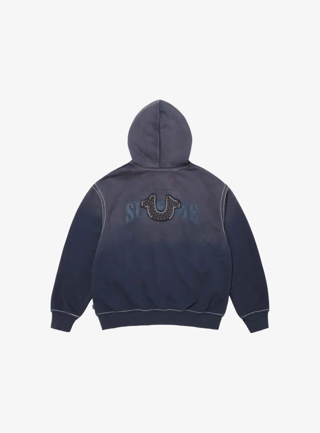 Supreme True Religion Zip Up Hooded Sweatshirt Navy (FW25) - Image 2