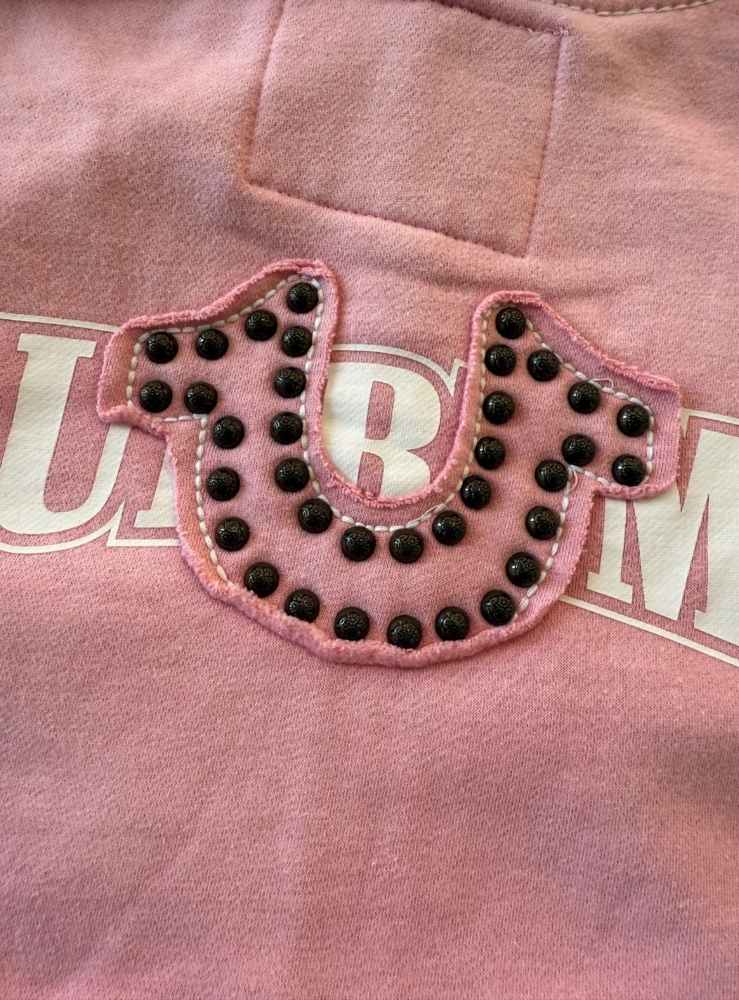 Supreme True Religion Zip Up Hooded Sweatshirt Pink (FW25) - Image 9