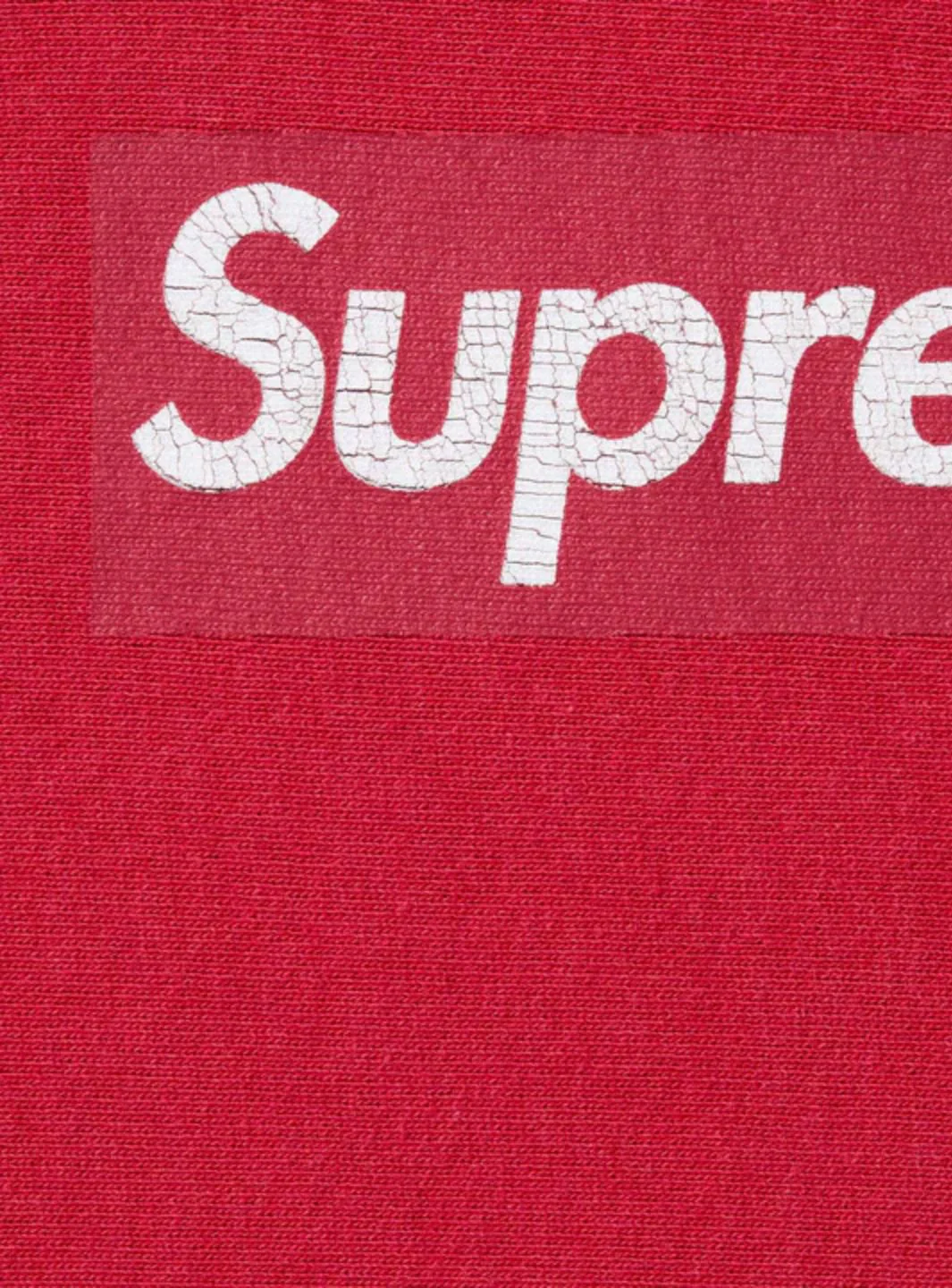 Supreme Washed Box Logo Crewneck Red - Image 2