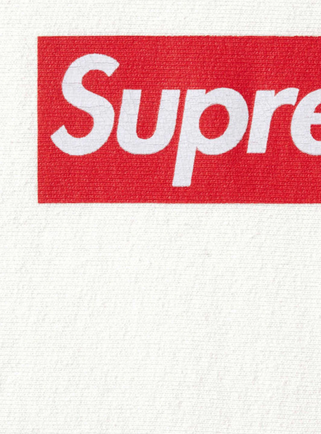 Supreme Washed Box Logo Crewneck White - Image 2