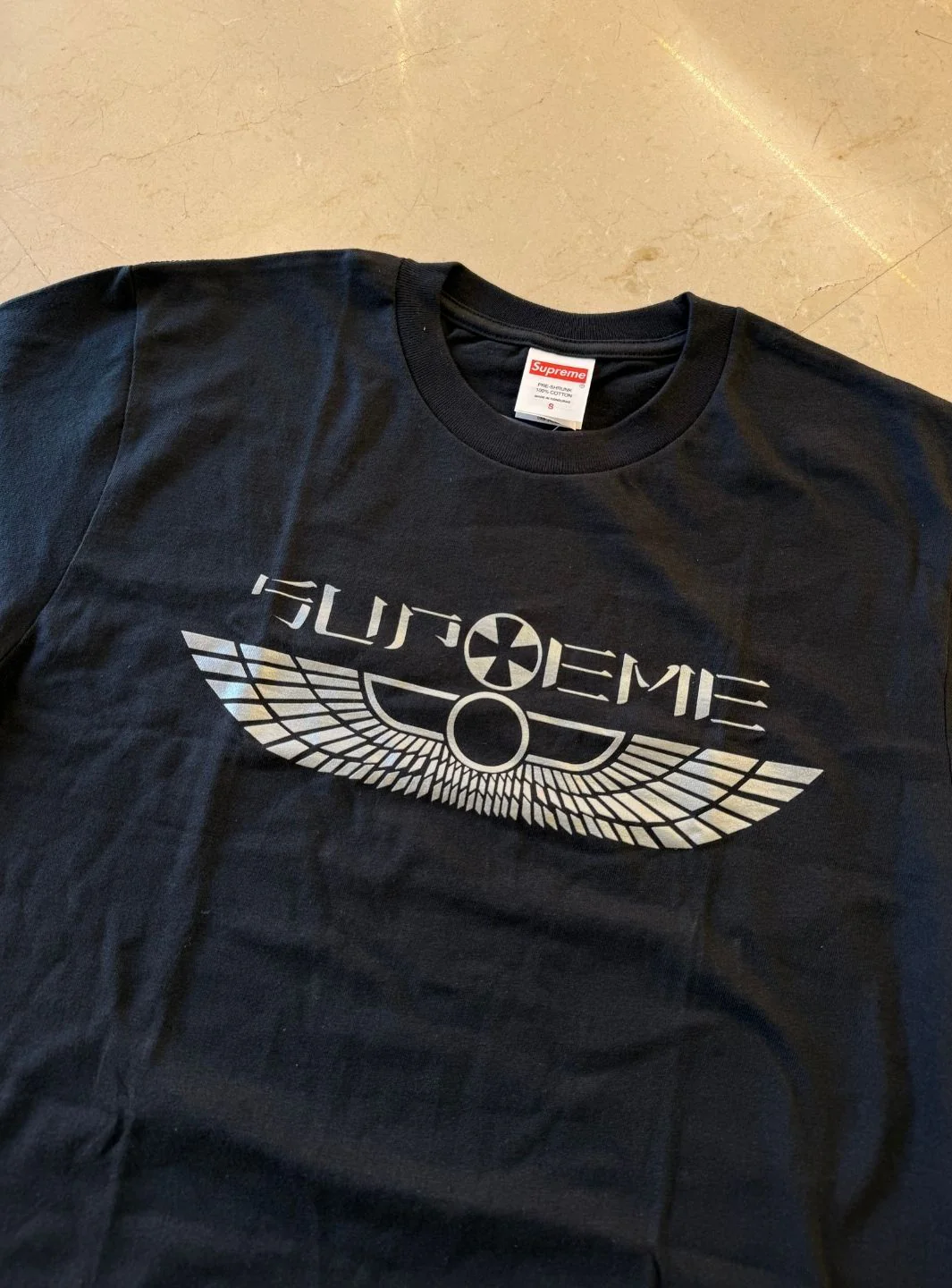 Supreme Wings T-Shirt Black - Image 3