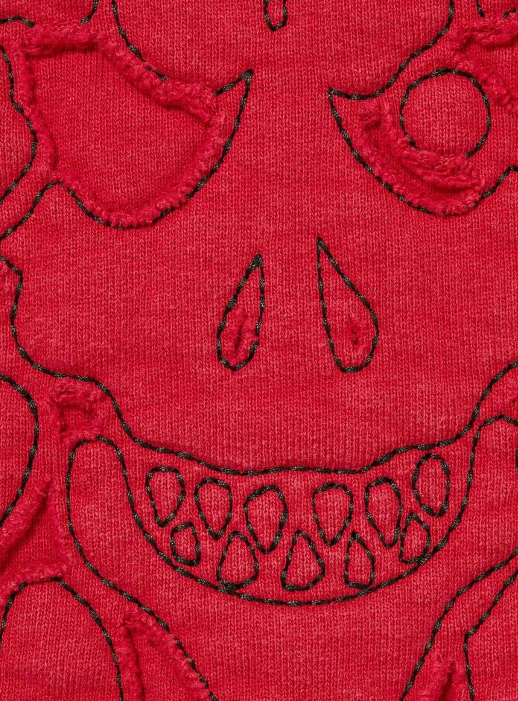 Supreme Y's by Yohji Yamamoto Zip Up Hooded Sweatshirt Red - Image 3