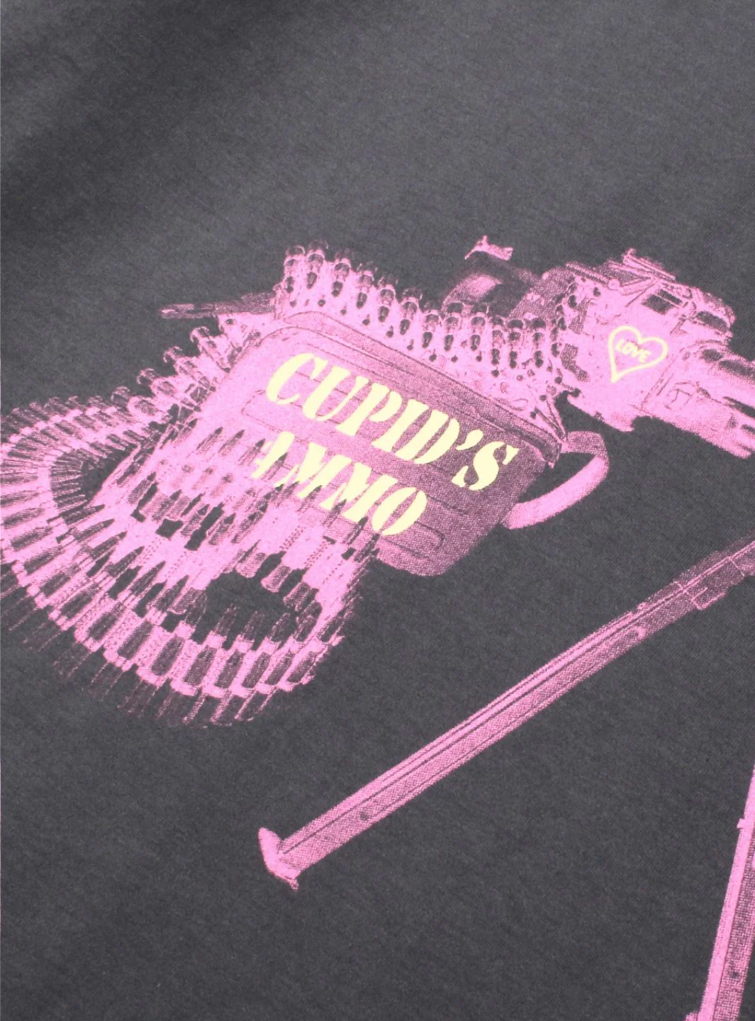 Tee Library Cupid Oversize T-Shirt Grey Charcoal - Image 2