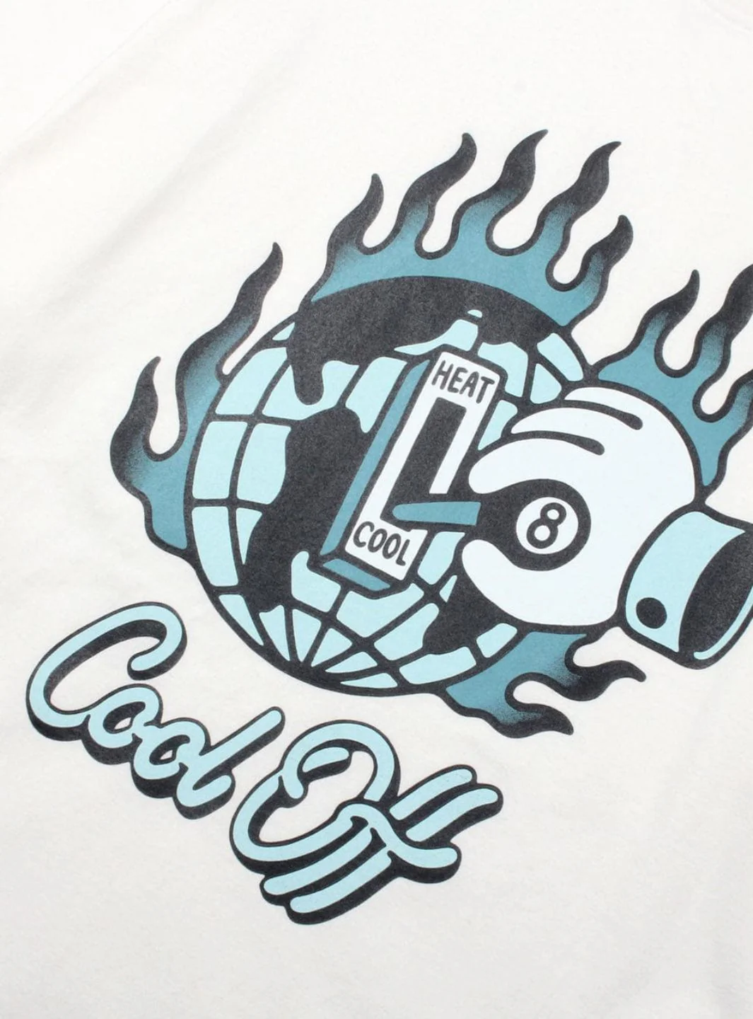 Tee Library What Life is Cool Off Kimono Boxy T-Shirt White - Image 2