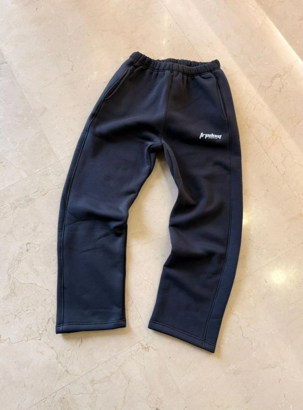 Trap Denim Baggy Sweatpants Dark Grey - Image 2