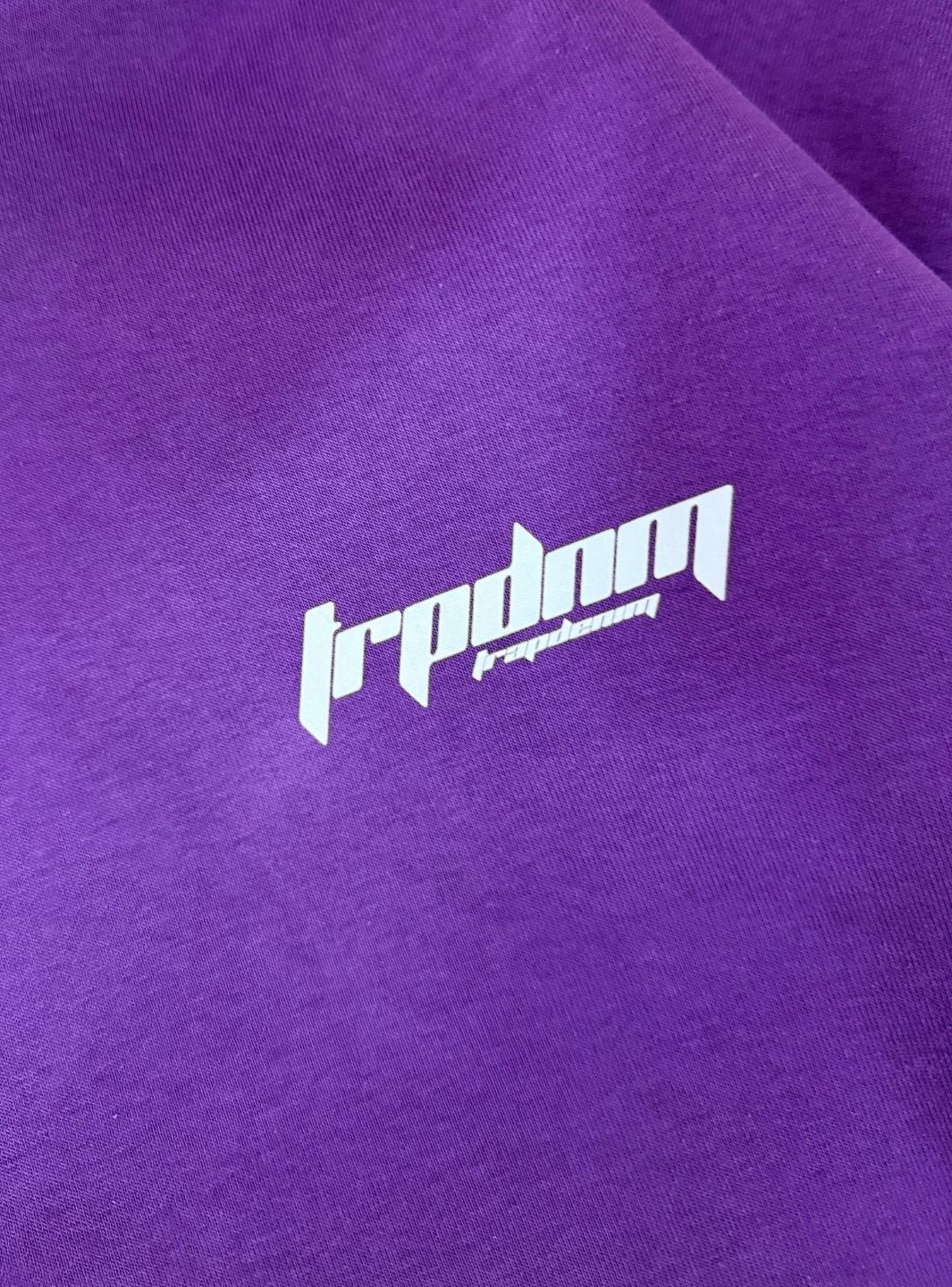 Trap Denim Hoodie Purple - Image 7