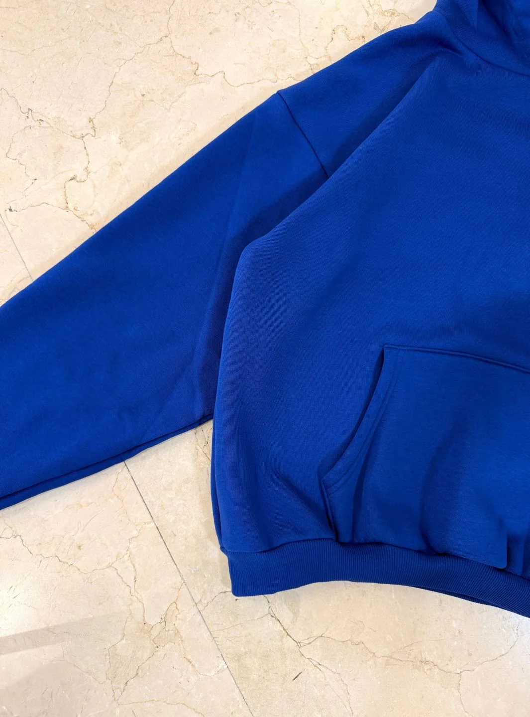 Trap Denim Hoodie Royal Blue - Image 7